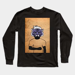 R NFT - MaleMask with AnimalEye Color and DarkSkin on OpenSea Long Sleeve T-Shirt